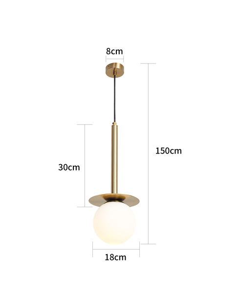 Zdjęcie: Lampa wisząca Roma 1 złota LIGHT PRESTIGE