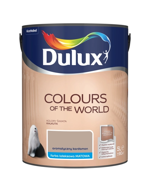 Zdjęcie: Farba do wnętrz Kolory Świata 5 L aromatyczny kardamon DULUX