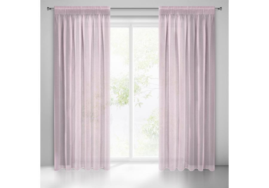 Zdjęcie: Firana gotowa Elpidia na taśmie 140x270 cm różowy EUROFIRANY