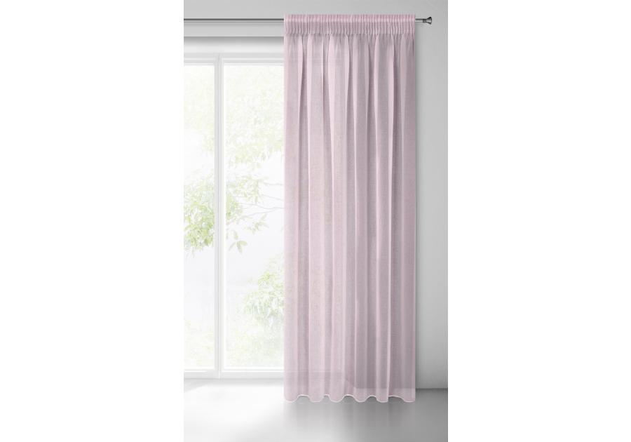 Zdjęcie: Firana gotowa Elpidia na taśmie 140x270 cm różowy EUROFIRANY