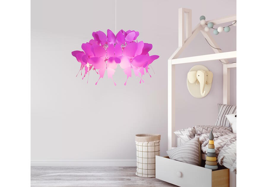 Zdjęcie: Lampa wisząca Farfalla ciemny róż LIGHT PRESTIGE