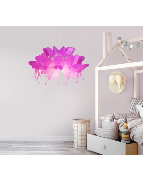 Zdjęcie: Lampa wisząca Farfalla ciemny róż LIGHT PRESTIGE