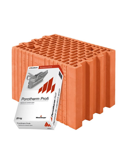 Zdjęcie: Pustak ścienyy Porotherm 25 Profi WIENERBERGER