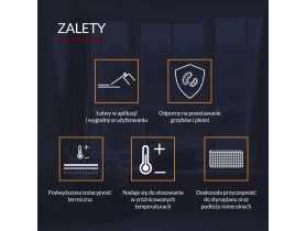 Klej do styropianu w wersji pistoletowej niebieski Eos 750 ml TYTAN PROFESSIONAL