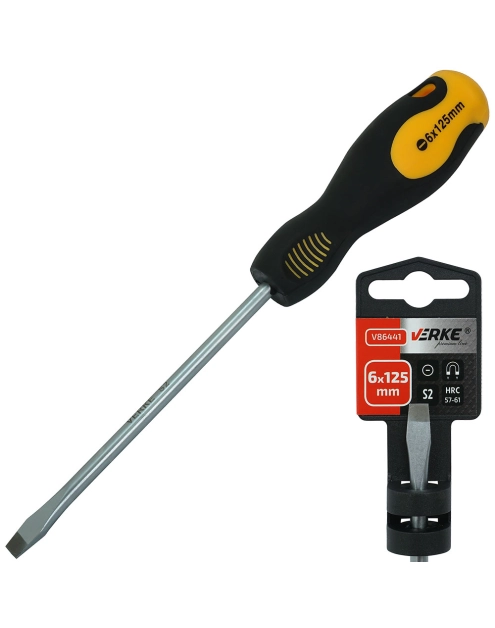 Zdjęcie: Wkrętak płaski 6x125 mm S2 VERKE PREMIUM