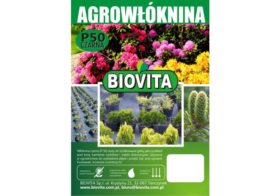 Zdjęcie: Agrowłóknina P-50 czarna 3,2x100 m BIOVITA