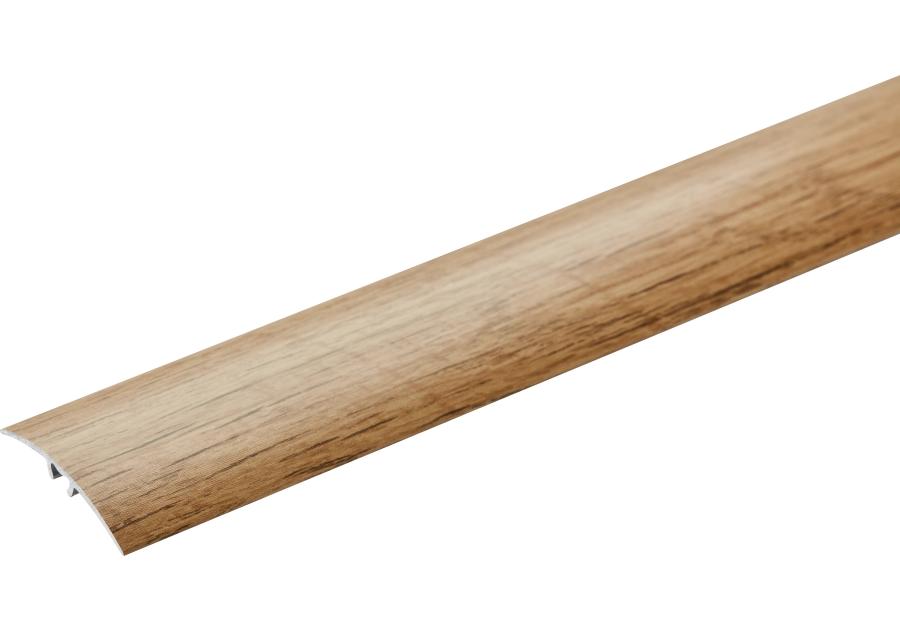 Zdjęcie: Listwa ochronna AL wcisk 37 mm 5w1 klejona L= 2,79 m Dąb Hamilton okleina mat CEZAR