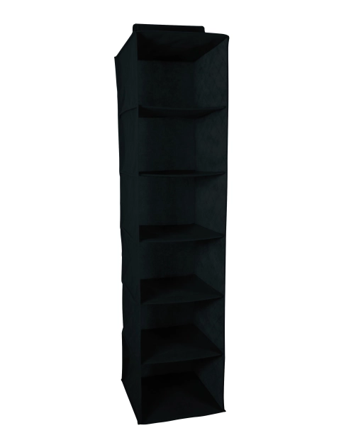 Zdjęcie: Organizer do szafy wiszacy 6 półek 30x30x120 cm czarny DAJAR