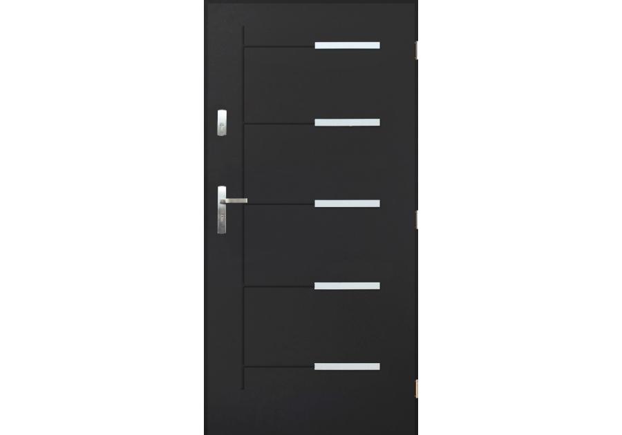 Drzwi zewnętrzne orlando antracyt 90p komplet PANTOR