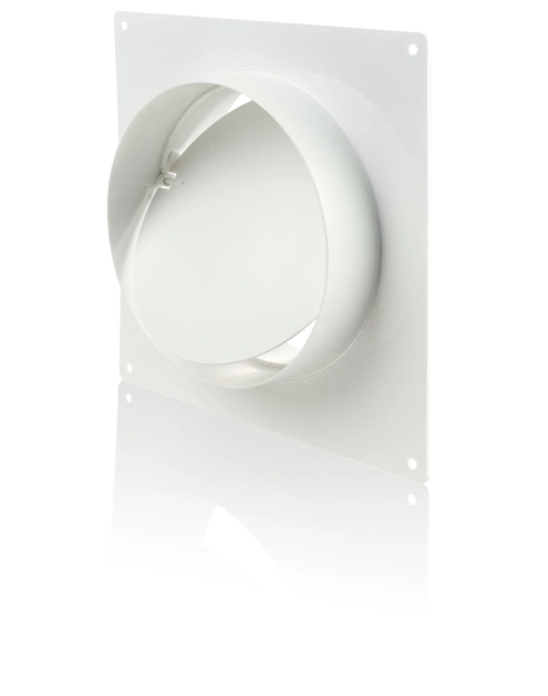 Zdjęcie: Kołnierz przyścienny z zaworem zwrotnym 150 mm biały VENTS