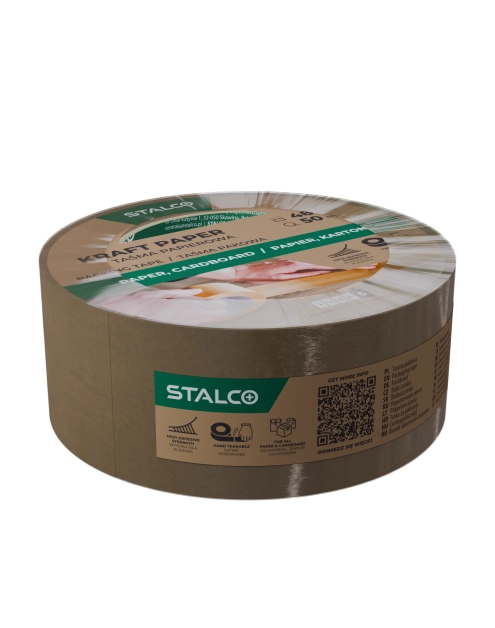 Zdjęcie: Taśma pakowa brązowa 48 mm x 60 m STALCO