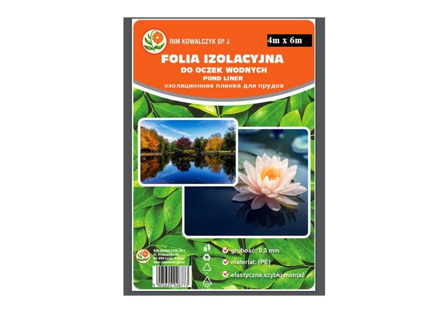 Zdjęcie: Folia izolacyjna do oczek wodnych PE 4x6 m RIM KOWALCZYK