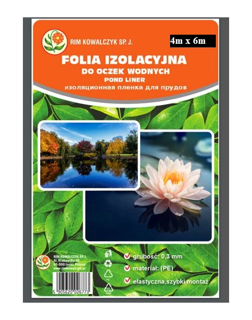 Zdjęcie: Folia izolacyjna do oczek wodnych PE 4x6 m RIM KOWALCZYK