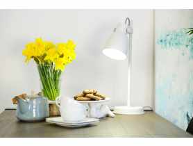 Lampka biurkowa biała AJE-LOLY White E27 ACTIVEJET