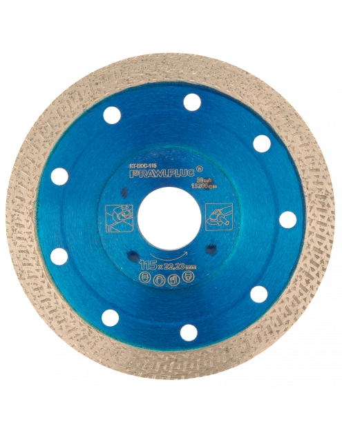 Zdjęcie: Ściernica diamentowa do cięcia ceramiki 115x22,23 mm RAWLPLUG