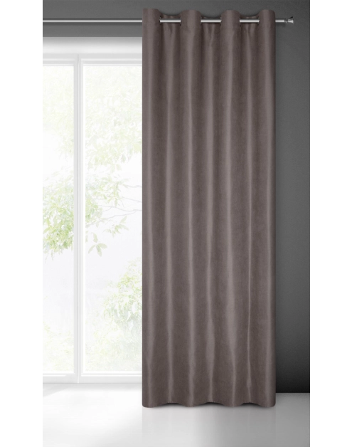 Zdjęcie: Zasłona gotowa Ada 140x250 cm grafitowy EUROFIRANY