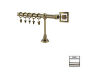 Zdjęcie: Karnisz pojedynczy Valentina fi 19 mm - 160 cm piazza nikiel KARWEL