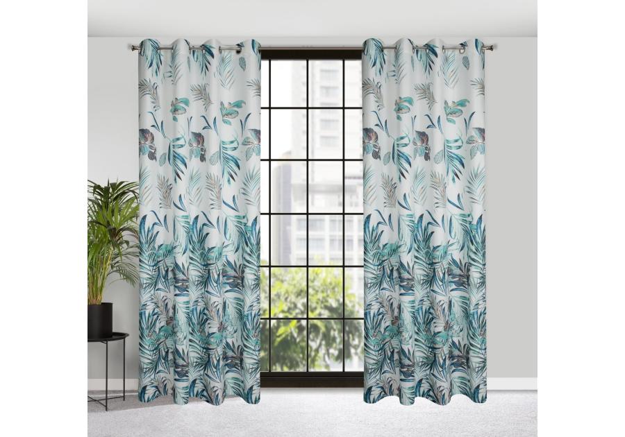 Zdjęcie: Zasłona gotowa D91 Pilar 140x250 cm granatowy EUROFIRANY