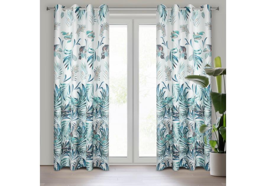 Zdjęcie: Zasłona gotowa D91 Pilar 140x250 cm granatowy EUROFIRANY