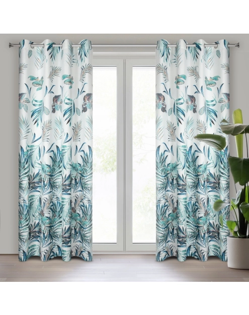 Zdjęcie: Zasłona gotowa D91 Pilar 140x250 cm granatowy EUROFIRANY