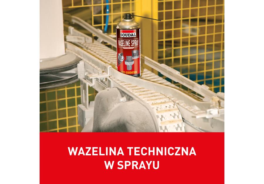 Zdjęcie: Wazelina techniczna w sprayu Vaseline Spray  400ml SOUDAL
