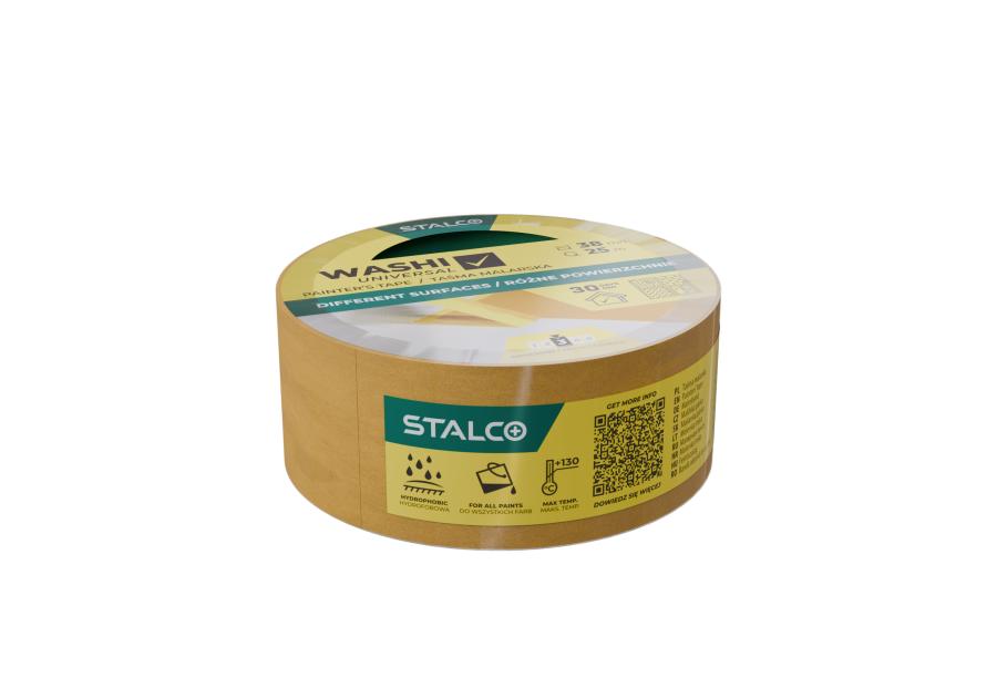 Zdjęcie: Taśma malarska Washi uniwersalna 38 mm x 25 m STALCO