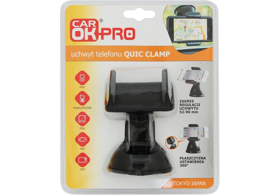 Zdjęcie: Uchwyt samochodowy na telefon 52-90 mm CAR OK
