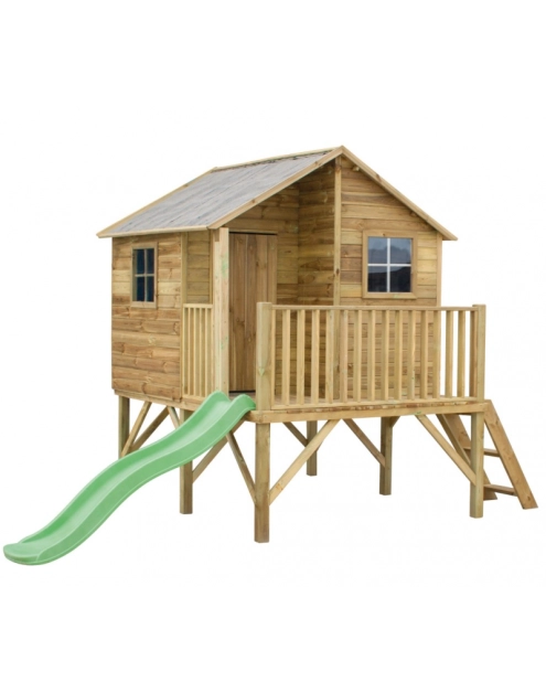 Zdjęcie: Drewniany domek dla dzieci  Jerzyk ze ślizgiem 4IQ