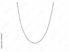 Łańcuch koralikowy, 3.2 mm srebrny, 25 mb KOELNER