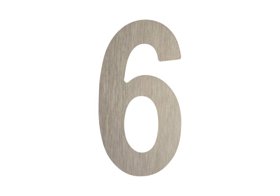 Zdjęcie: Cyfra 6 lub 9 samoprzylepna 50 mm inox METRO