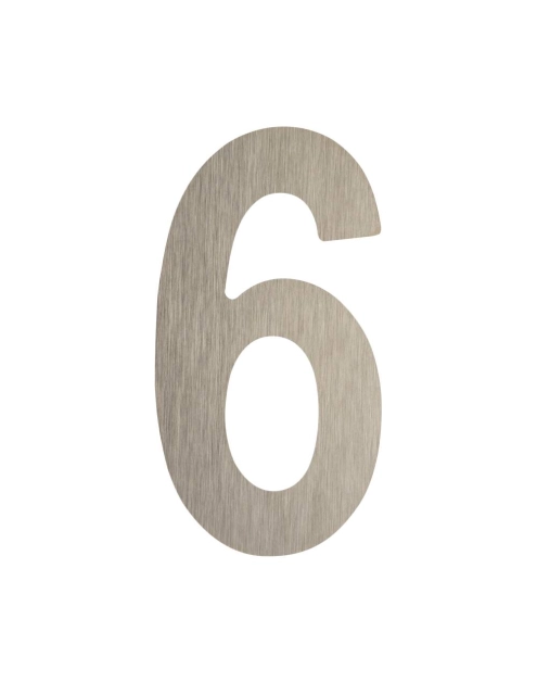 Zdjęcie: Cyfra 6 lub 9 samoprzylepna 50 mm inox METRO