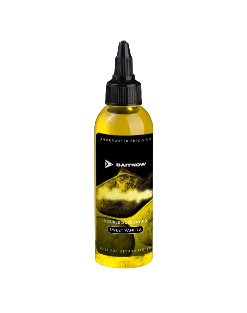 Zdjęcie: Atraktor wędkarski w płynie do method feeder Double Dose Yellow Spin, 100 ml BAITNOW