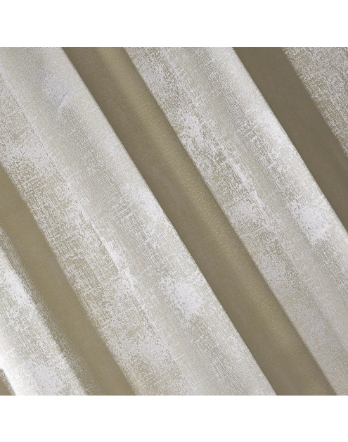 Zdjęcie: Zasłona Justin 140x250 cm jasnobeżowa na przelotkach EUROFIRANY