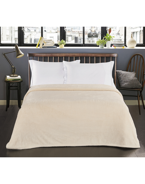 Zdjęcie: Koc Henry creamam 170x210 cm DECOKING