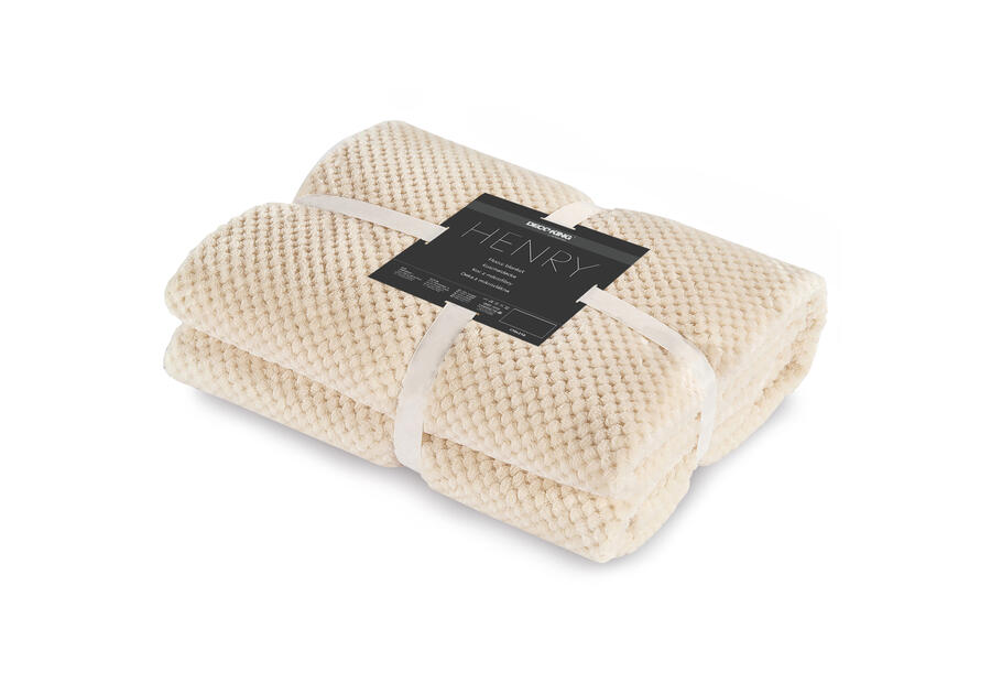 Zdjęcie: Koc Henry creamam 170x210 cm DECOKING
