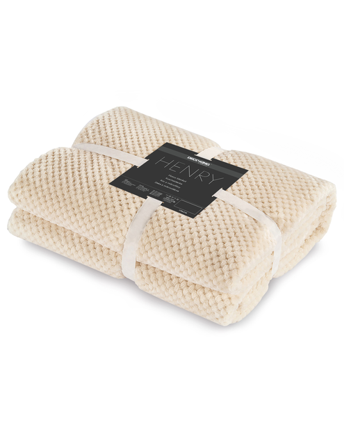 Zdjęcie: Koc Henry creamam 170x210 cm DECOKING