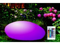 Zdjęcie: Lampa solarna Stone RGB 40 cm z pilotem POLUX