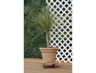 Zdjęcie: Podstawka drewniana na kółkach pod doniczkę Flora Roll, fi30 cm, FSC-FR, naturalny NORTENE