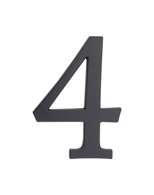 Zdjęcie: Cyfra aluminiowa 4, kolor grafit 190 mm METRO