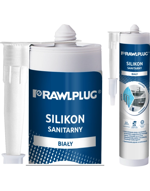 Zdjęcie: Silikon sanitarny biały 300 ml RAWLPLUG