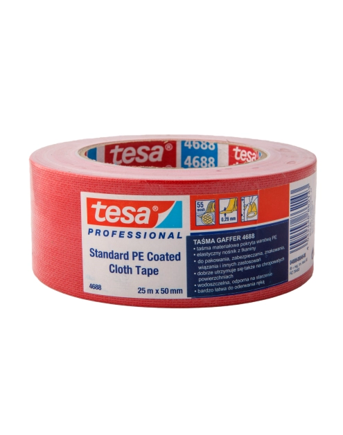 Zdjęcie: Taśma naprawcza Gaffer czerwona 25m x 50mm TESA