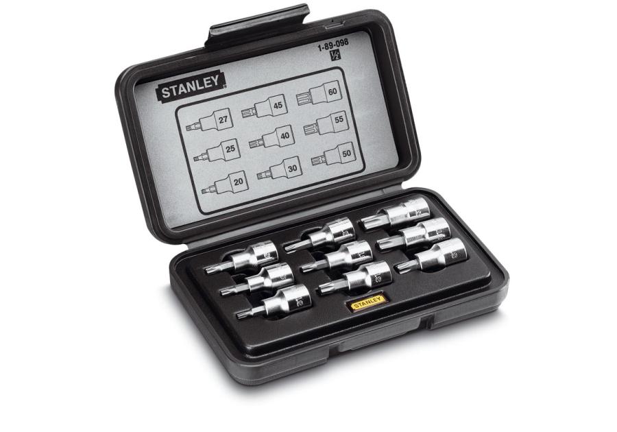 Zdjęcie: Zestaw nasadek 1/2 z końcówką Torx STANLEY