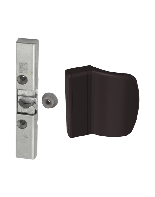 Zdjęcie: Zatrzask drzwi balkonowych Winkhaus BK z uchwytem brązowym METRO