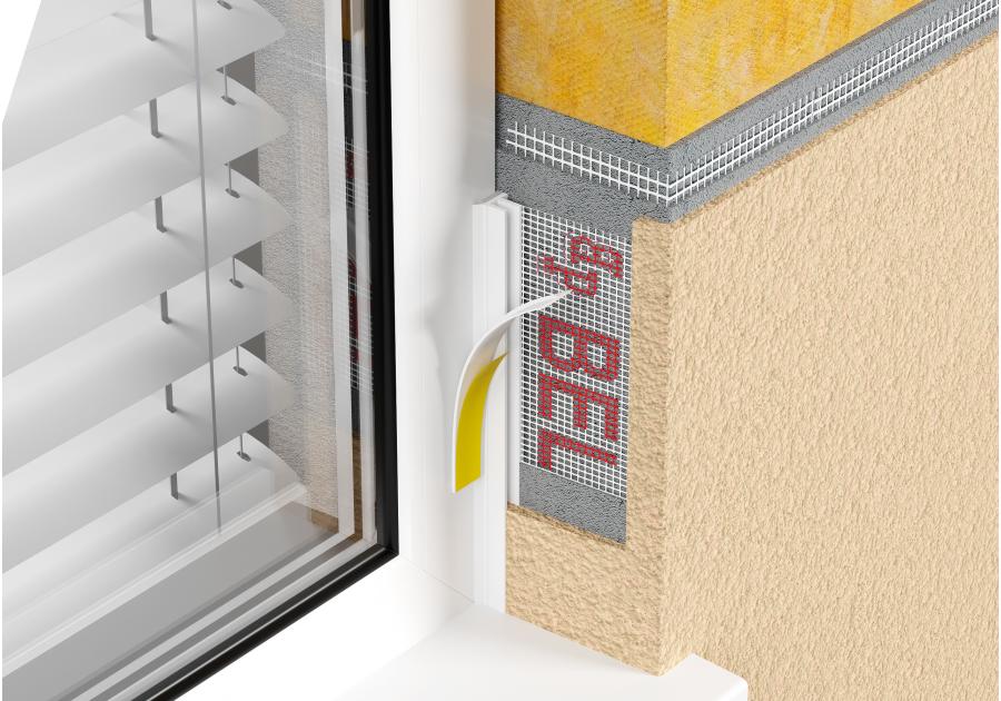 Zdjęcie: Listwa PVC BP13 Midi L250 9/3 antracyt, dylatacyjna, z siatką i z uszczelką BELLA PLAST