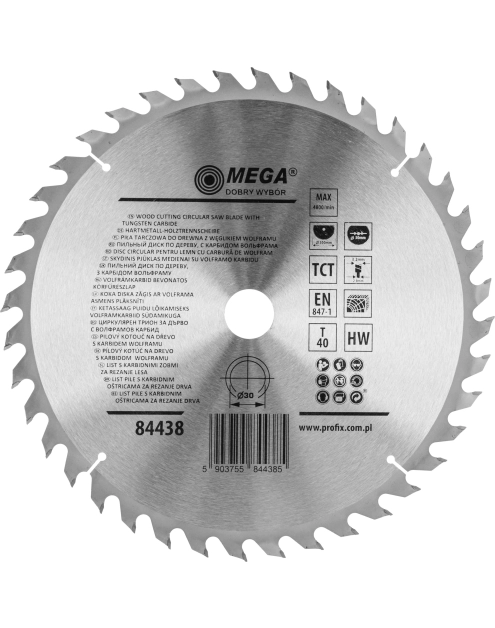 Zdjęcie: Piła tarczowa do drewna 300 40T 30 mm MEGA