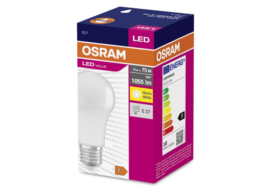 Zdjęcie: Lampa LED Value Classic A 75 FR 10 W 2700 K E27 OSRAM