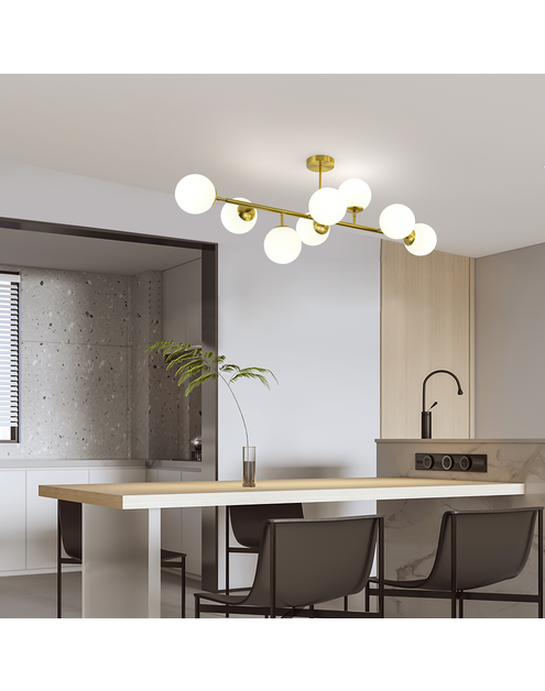 Zdjęcie: Lampa wisząca Dorado 8 złota LIGHT PRESTIGE