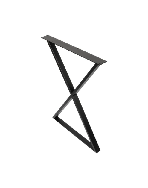 Zdjęcie: Noga meblowa industrialna typ X 56x72 cm czarna struktura 40x20 METRO