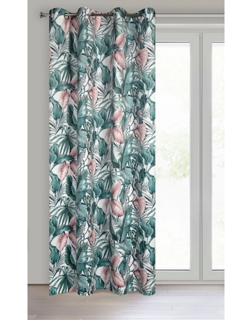 Zdjęcie: Zasłona gotowa Madera 140 x 250 cm zielony EUROFIRANY