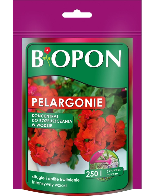 Zdjęcie: Nawóz rozpuszczalny do pelargonii 250 g BOPON